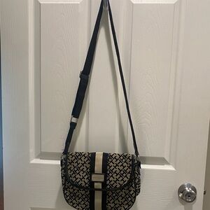 Tommy Hilfiger Navy and Gray Crossbody Bag